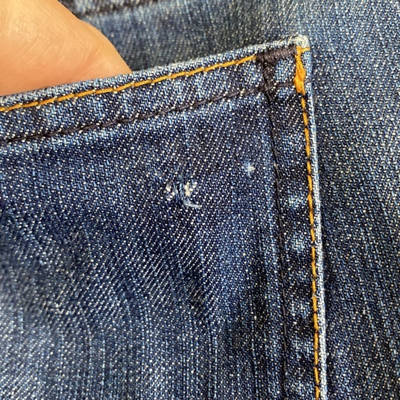 Tory Burch Blue Straight Leg Jeans women’s 31 VGUC - Picture 5 of 8